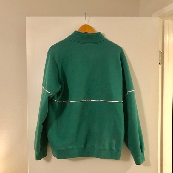 supreme logo piping half zip sweatshirt